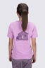 Macpac Kids' Cameron Hut Fairtrade Organic Cotton Short Sleeve T-Shirt, Orchid, hi-res