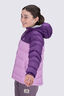 Macpac Kids' Halo Hooded Down Jacket, Plum/Orchid, hi-res