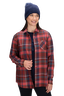 Macpac Women's Sutherland Shirt, Hot Chocolate Plaid, hi-res