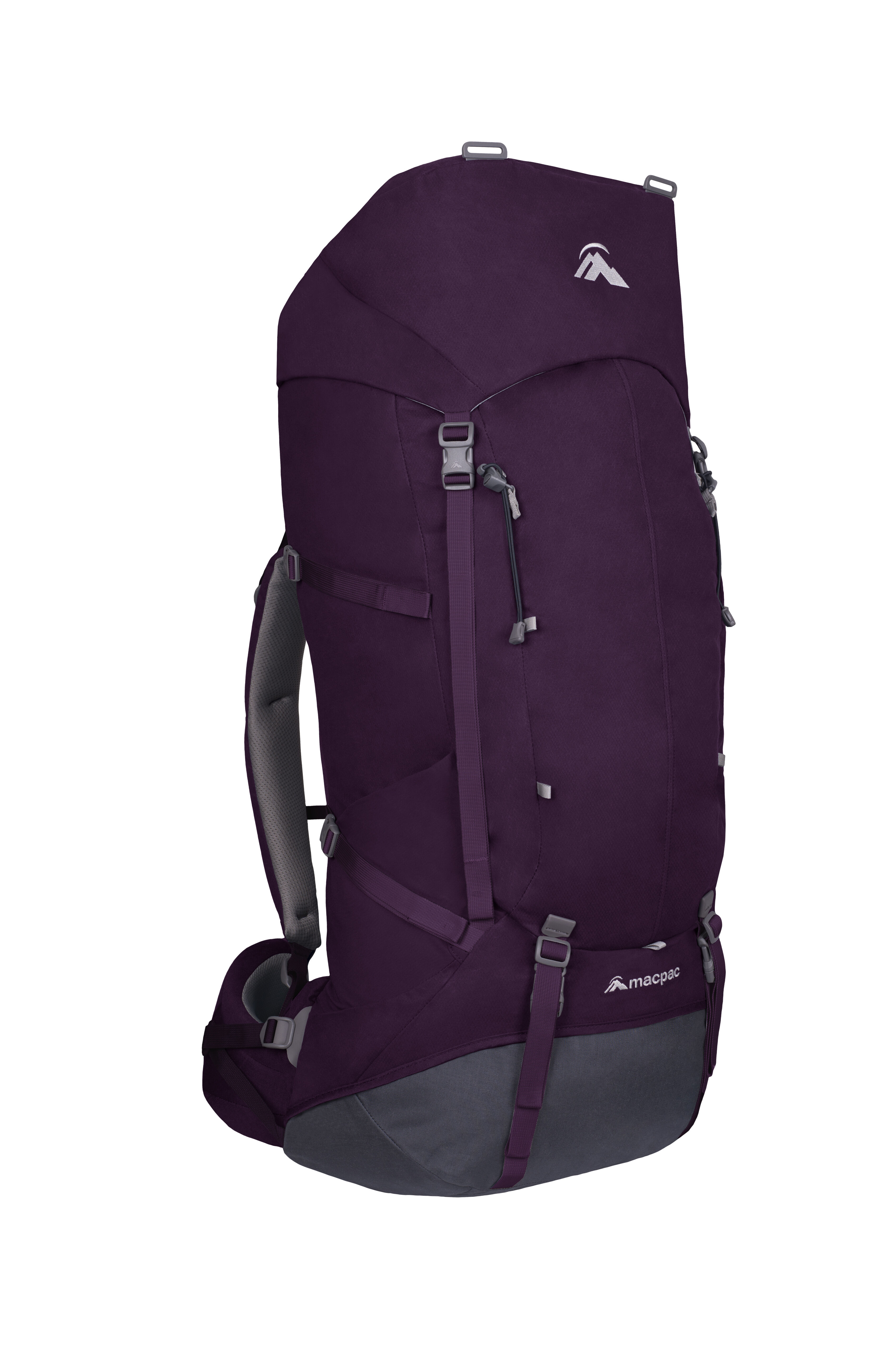 purple hiking backpack