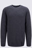 Macpac Men's Hearth Merino Long Sleeve Crew, Charcoal Marle, hi-res