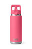 YETI® Rambler® Bottle with Straw Cap — 26 oz, Tropical Pink, hi-res