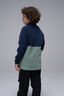 Macpac Kids' Ruru Fleece Pullover, Navy/Hedge Green, hi-res