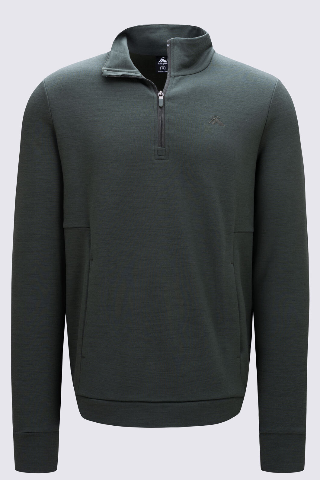 Macpac Men's Craigieburn Merino Blend Pullover, Kombu Green, hi-res