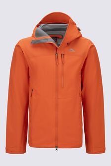 Macpac Men's Lightweight Prophet Rain Jacket, Tangerine Tango