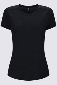 Macpac Women's Ella 180 Merino T-Shirt, Black, hi-res