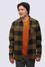 Macpac Men's Sutherland Flannel Shirt, Dark Olive Check, hi-res