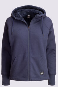 Macpac Women's Waffle Sherpa Jacket, Navy, hi-res