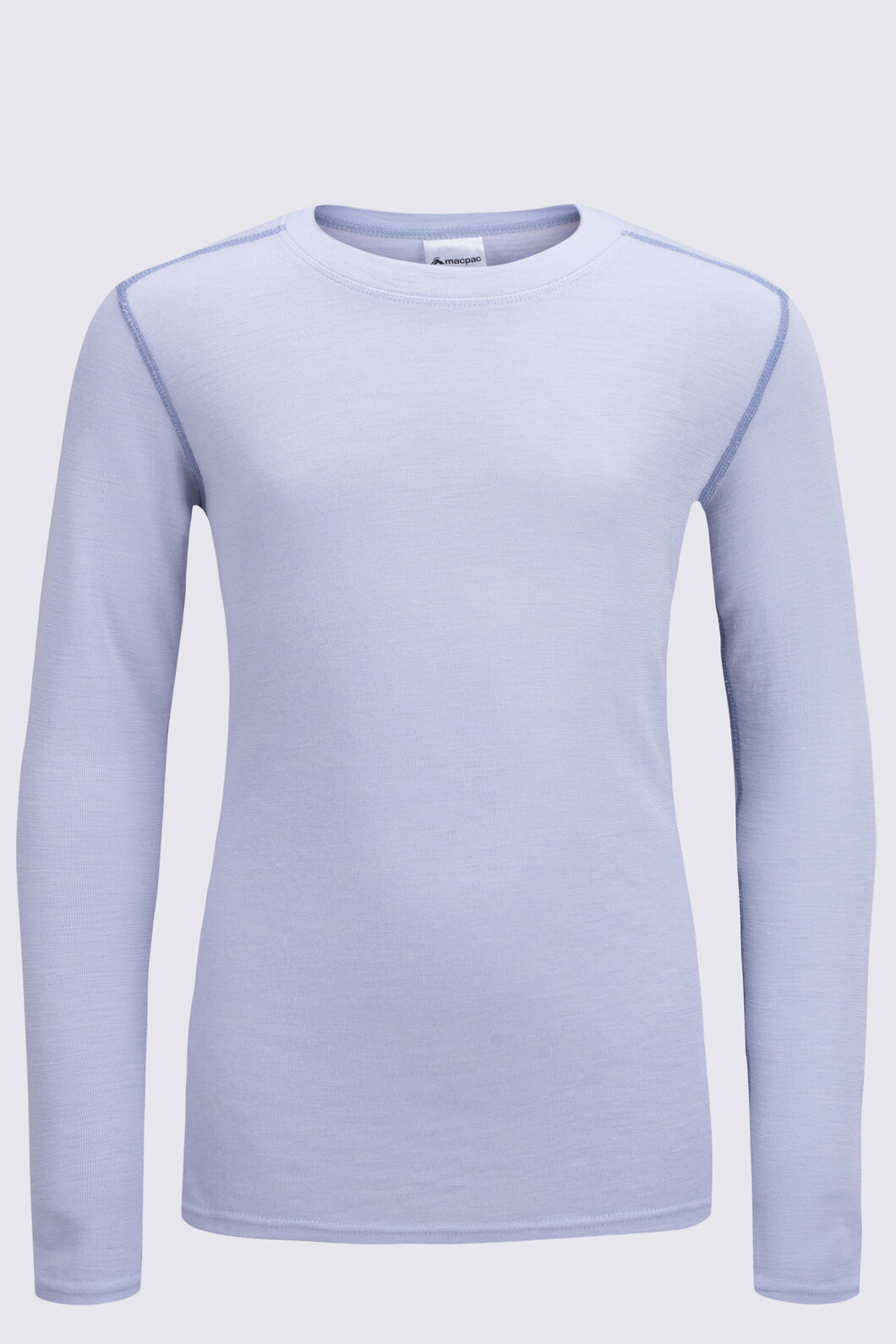 Macpac Kids' 220 Merino Long Sleeve Top, Xenon Blue, hi-res