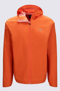 Macpac Men's Trail Rain Jacket, Red Orange, hi-res