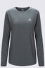 Macpac Women's Paparoa NP Fairtrade Organic Cotton Long Sleeve T-Shirt, Balsam Green, hi-res