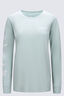 Macpac Women's Whimsical Journey Fairtrade Organic Long Sleeve T-Shirt, Blue Haze, hi-res