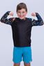 Macpac Kids' Rash Top, Jaws Print, hi-res