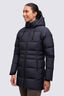 Macpac Women's Aurora Hooded Down Coat, Black, hi-res