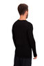 Macpac Men's 150 Merino Long Sleeve Top, Black, hi-res
