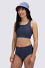 Macpac Women's Southshore Bikini Top, Sienna Stripe/Odyssey, hi-res