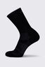Macpac Merino Crew Sock, Black/Black, hi-res