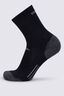Macpac Trail Crew Sock, Black/Monument, hi-res