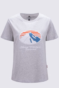 Macpac Women's Wilderness Equipment Fairtrade Organic Cotton Short Sleeve T-Shirt, Light Grey Marle, hi-res