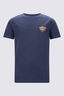 Macpac Kids' Cameron Hut Fairtrade Organic Cotton Short Sleeve T-Shirt, Navy Marle, hi-res