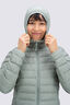 Macpac Women's Uber Light Hooded Down Jacket, Lilypad, hi-res