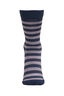Macpac Kids' Footprint Sock, Ensign/High Rise Stripe, hi-res