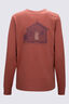 Macpac Women's Cameron Hut Fairtrade Organic Cotton Long Sleeve T-Shirt, Chutney, hi-res