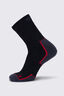 Macpac Fully Cushioned Hiking Sock, Black, hi-res