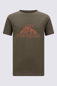 Macpac Kids&rsquo; Mountain T-Shirt, Grape Leaf, hi-res
