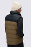 Macpac Men's Halo Down Vest ♺, Black/Kangaroo, hi-res