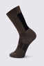 Macpac Kids' Tech Ski Sock, Tarmac/Black, hi-res