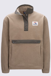 Macpac Men's Heritage Snap Fleece Pullover, Lead Grey, hi-res