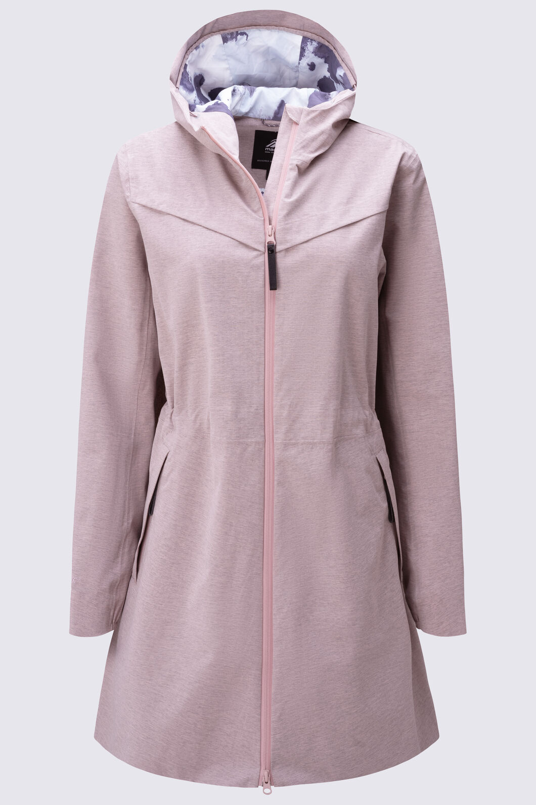 Macpac Women's Strato Long Raincoat, Sphinx, hi-res