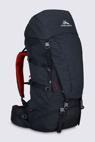 Macpac Torlesse AzTec&reg; Front Zip 65L Hiking Backpack, Carbon, hi-res