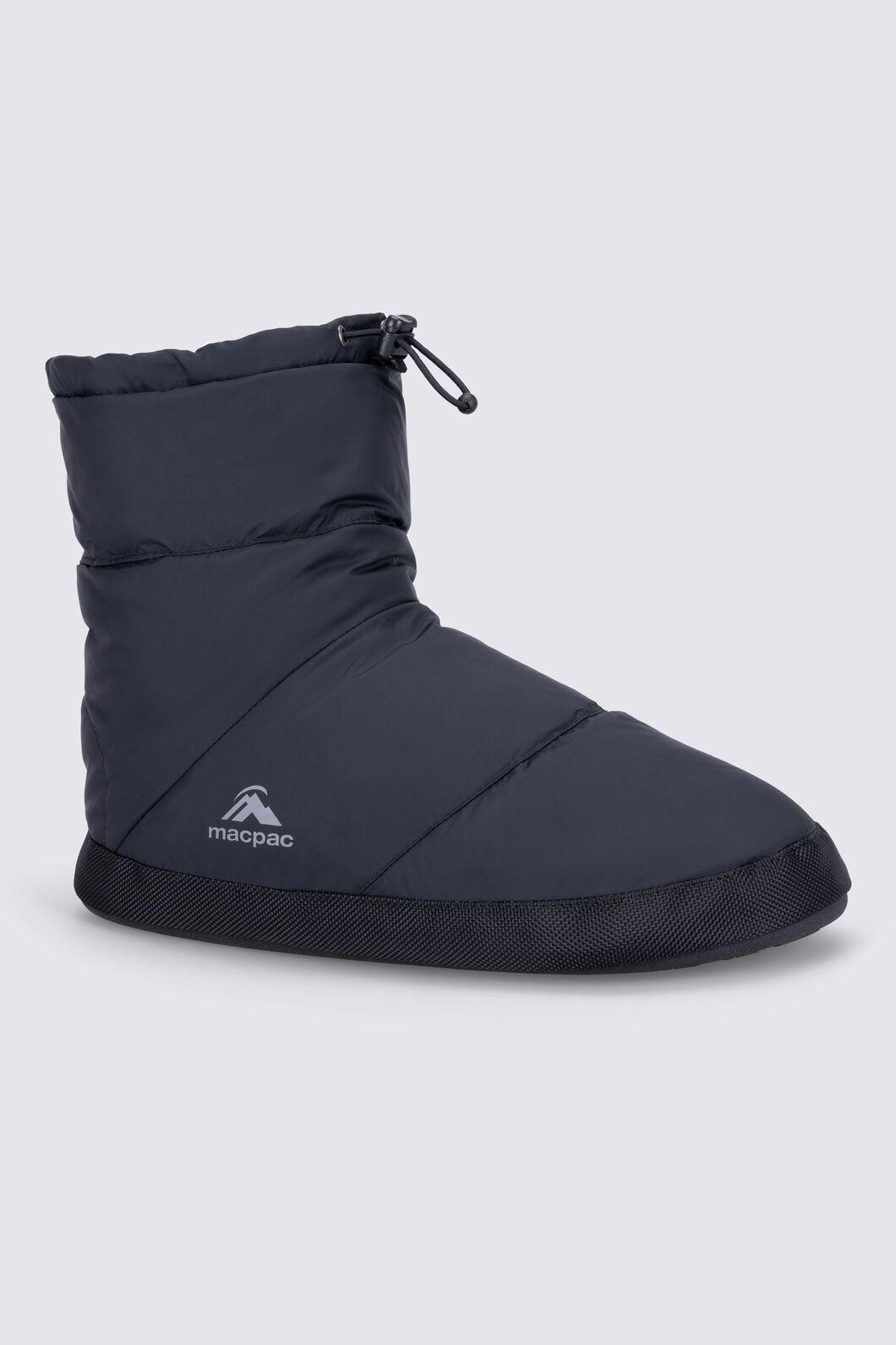 Macpac Low Down Hut Booties, Black, hi-res