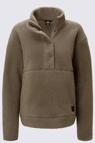 Macpac Women's Pandora High Pile Fleece Pullover, Grape Leaf, hi-res
