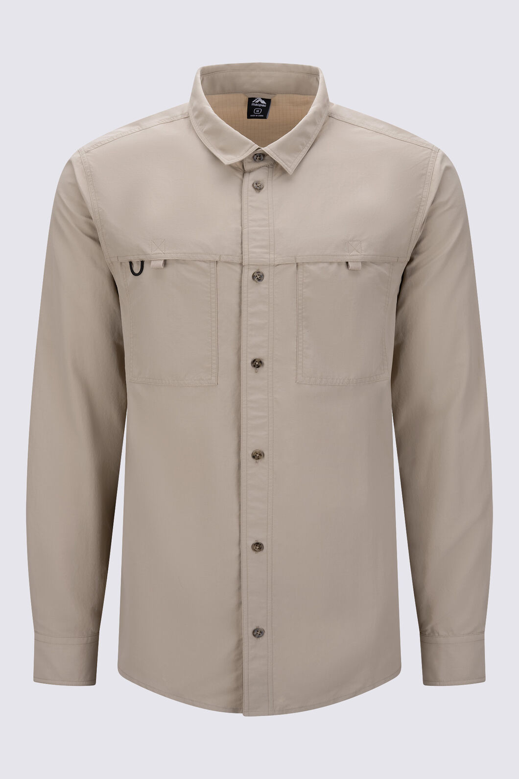 Macpac Men's Eastport Long-Sleeve Shirt, Sand, hi-res