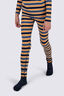 Macpac Kids' 220 Merino Long Johns, Bering Sea/Flame Orange Stripe, hi-res