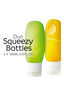 Go Travel Squeezy Bottles 100ml 2Pk, Clear, hi-res