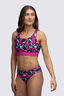 Macpac Women's Southshore Bikini Top, Rose Violet/Shatter Print, hi-res