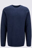 Macpac Men's Hearth Merino Long Sleeve Crew, Blue Marle, hi-res