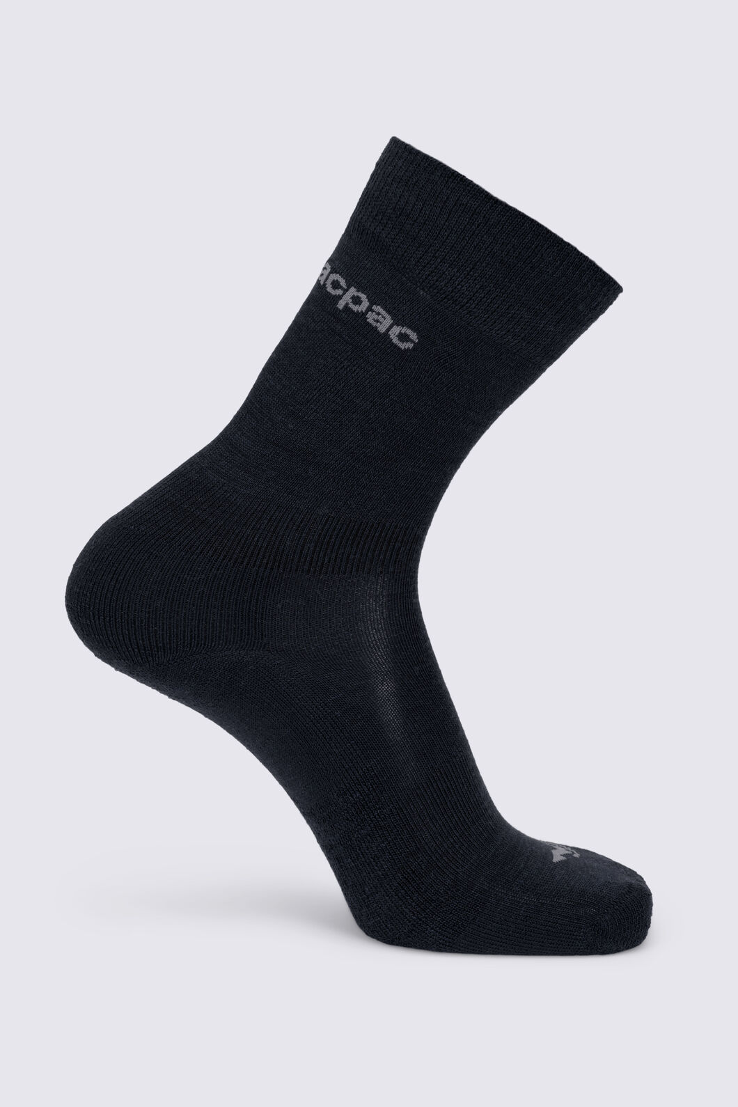 Macpac Footprint Sock, Black, hi-res