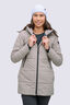 Macpac Women's Odyssey Hooded Insulated Coat, Shale, hi-res