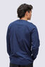 Macpac Men's Vintage Embroidered Fairtrade Organic Cotton Long Sleeve T-Shirt, Navy Iris, hi-res