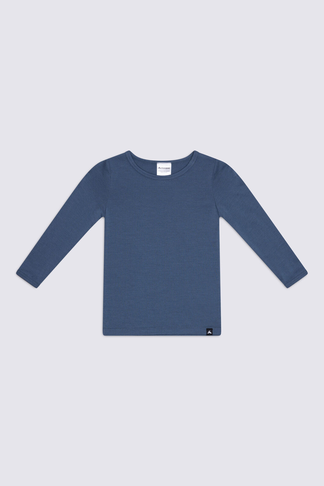Macpac Baby 150 Merino Long Sleeve Top, Bering Sea, hi-res