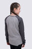 Macpac Kids' Vintage Fairtrade Organic Cotton Long Sleeve T-Shirt, Asphalt/Grey Marle, hi-res