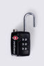 Macpac 3-dial TSA 7 Shank Travel Padlock, Black, hi-res