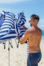 CoolCabanas Beach Shelter, Blue/White Stripe, hi-res