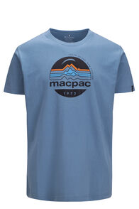Macpac Men's Retro Short Sleeve Tee, Niagara, hi-res