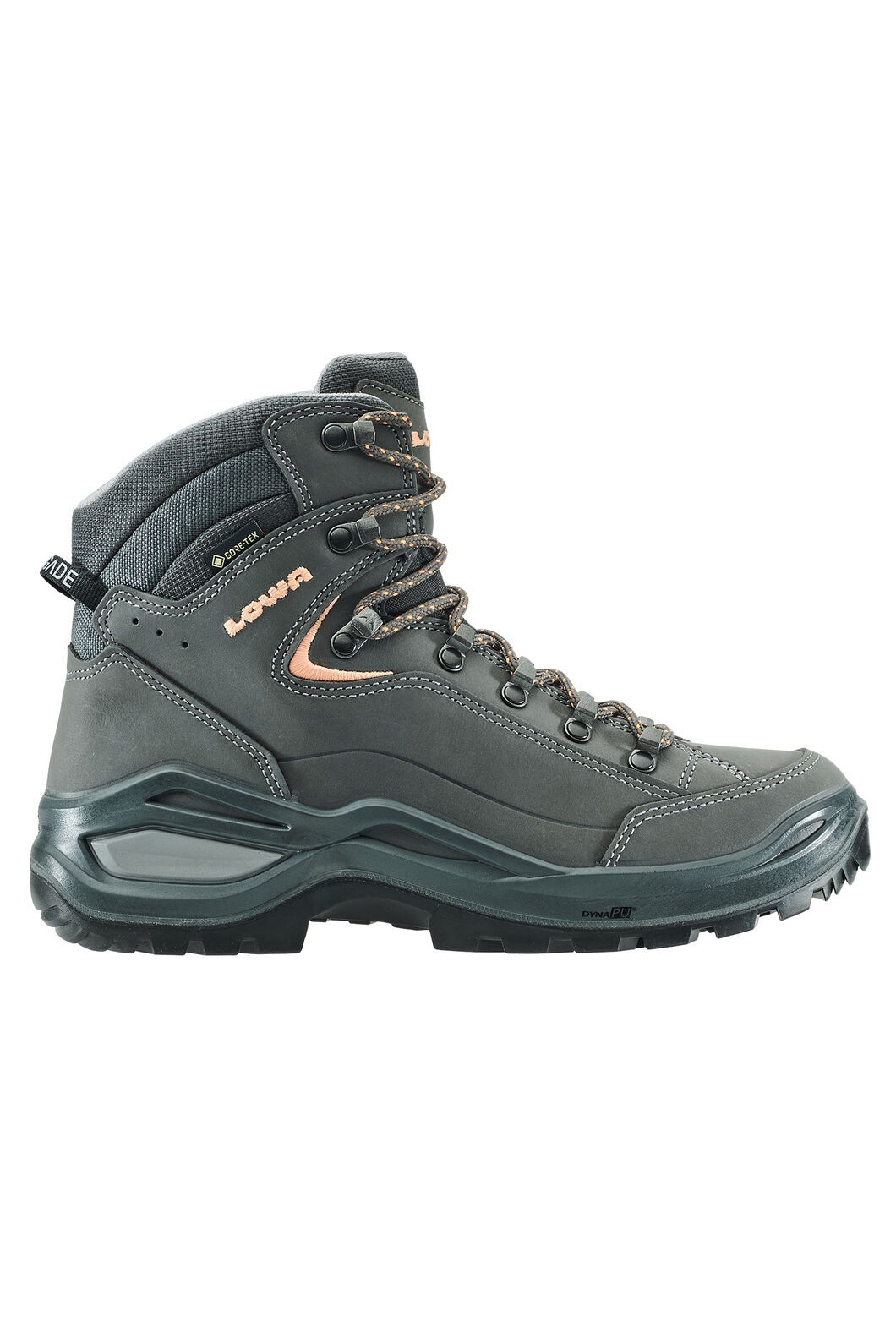LOWA Women's Renegade Evo GTX&reg; Mid Wide Hiking Boots, Graphite/Apricot, hi-res